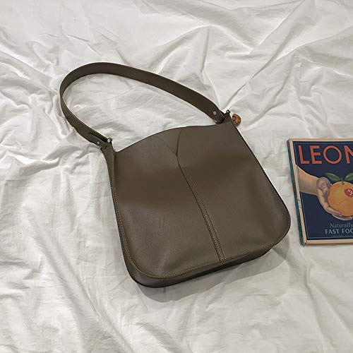 YIHUI Bolso de Las señoras Bolsos Mujer Bolso de Hombro para Mujer,Bolso Retro de Cuero de PU de Moda para Mujer,Bolso de Hombro Simple y versátil para Mujer,Bolsos de Moda para Mujer nuevos