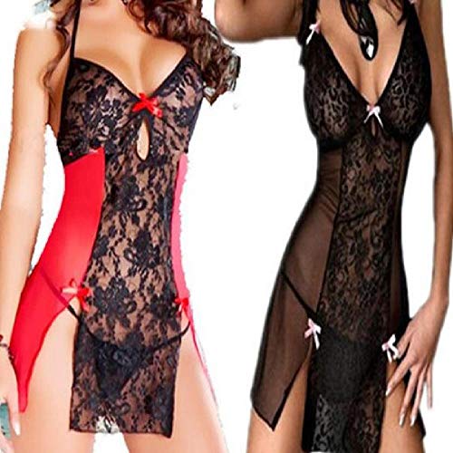 YRIBRA - Lencería sexy para mujer con encaje al por mayor, con perspectiva de camisón