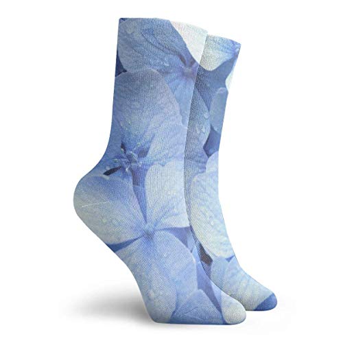 yting Calcetines de senderismo atléticos de hortensia azul Calcetines acolchados Calcetines de compresión de secado rápido para el trabajo