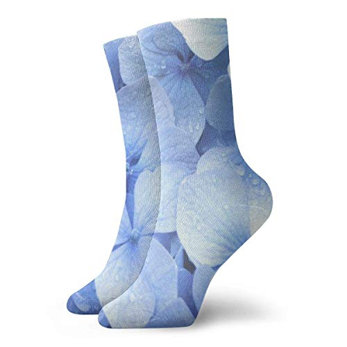 yting Calcetines de senderismo atléticos de hortensia azul Calcetines acolchados Calcetines de compresión de secado rápido para el trabajo