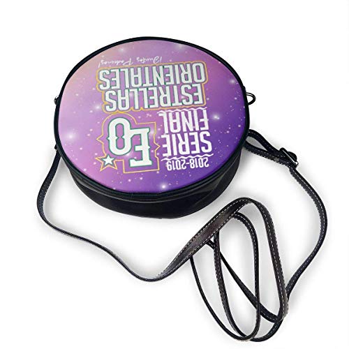 Yuanmeiju Bolso de hombro redondo Round Crossbody Bags Estrellas Orientales Serie Final 2018 2019 Small Fashion Microfiber Leather Shoulder Wallet With Adjustable Shoulder Strap