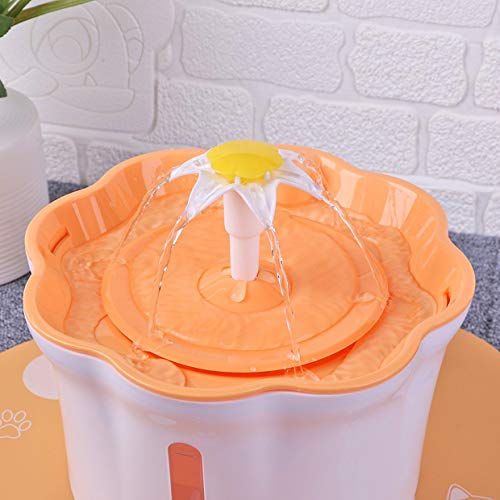 YUIO Fuente de Agua para Gatos de 2.6L con Filtro Apagado Inteligente Bomba Lavable extraíble Dispensador de Agua para Mascotas Fuentes de Agua para Beber