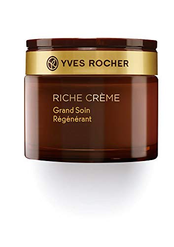 Yves Rocher Crema facial cuidado intensivo de día y noche, 75 ml, reconstituye, regenera, disimula las arrugas, compuesto 30 aceites valiosos