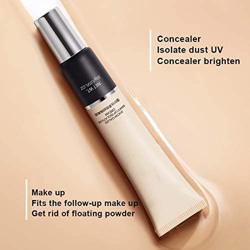 YYNN （2pcs） Pore Primer Face Makeup Base, Isolation Cream Invisible Pore, Big Cover Acne Marks, Smooth Skin, Oil Control Moisturizing Essence Concealer Foundation (Fresh Green)