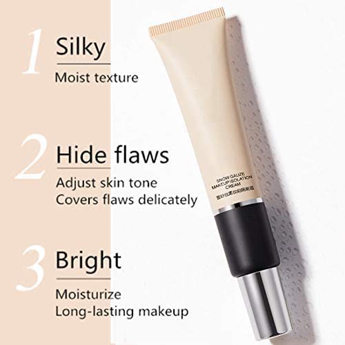 YYNN （2pcs） Pore Primer Face Makeup Base, Isolation Cream Invisible Pore, Big Cover Acne Marks, Smooth Skin, Oil Control Moisturizing Essence Concealer Foundation (Fresh Green)