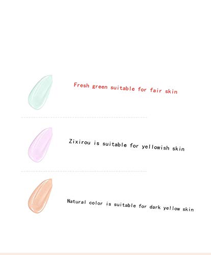 YYNN （2pcs） Pore Primer Face Makeup Base, Isolation Cream Invisible Pore, Big Cover Acne Marks, Smooth Skin, Oil Control Moisturizing Essence Concealer Foundation (Fresh Green)