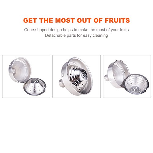 Z ZELUS Exprimidor de Frutas Manual para Naranja Granada Limón Exprimidor Manual de Naranjas Comercial Exprimidor de Grado Comercial para Hogar, Restaurante (Naranja)