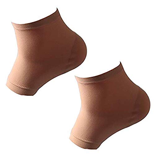 Z-ZH Calcetines de Gel para el talón para la Piel Dura, callosa y Agrietada, Alivio de la Fascitis Plantar, Protector para el Cuidado de la Piel del talón, 3 Pares