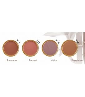Zao Organic Makeup - Blush compacto marrón rosa oz 322-0,32.
