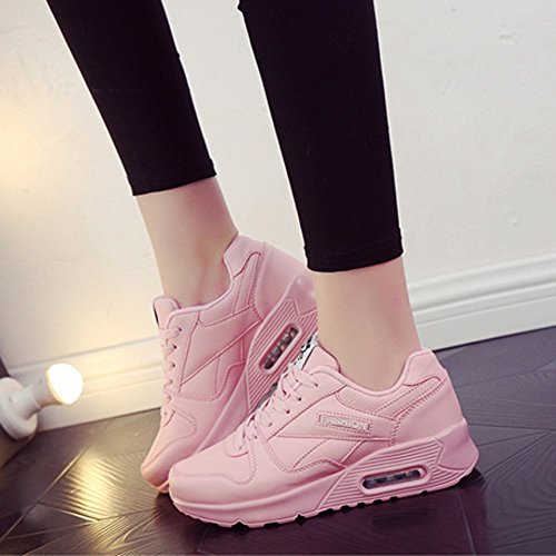 Zapatillas de Deporte Senderismo de Mujer y Chica,Sonnena Zapatillas de Atletismo Moda Zapatos Casuals Zapatos para Caminar al Aire Libre Flats Lace Up Ladies Shoes