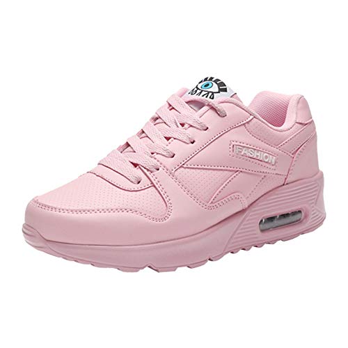 Zapatillas de Deporte Senderismo de Mujer y Chica,Sonnena Zapatillas de Atletismo Moda Zapatos Casuals Zapatos para Caminar al Aire Libre Flats Lace Up Ladies Shoes