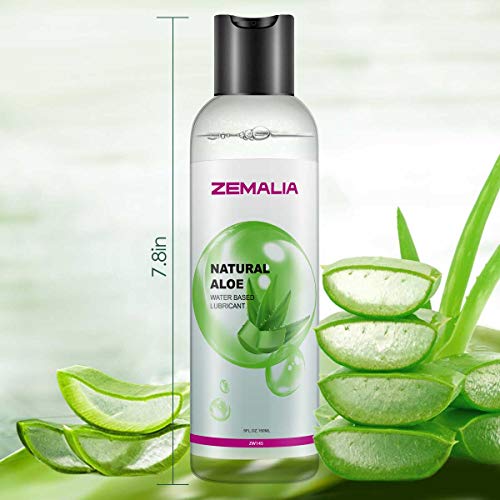 ZEMALIA | Gel lubricante sexual a base de agua íntimo de larga duración sabor aloe vera. Ideal para sexo anal, vaginal y oral |Natural 100%| Lubricante Natural |150ml