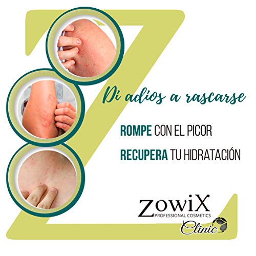 ZOWIX Crema para pieles atopicas, eczemas, psoriasis o dermatitis. Piel muy sensible, extraseca o con escamas. Crema Natural. Sin Parabenos. 200ml.