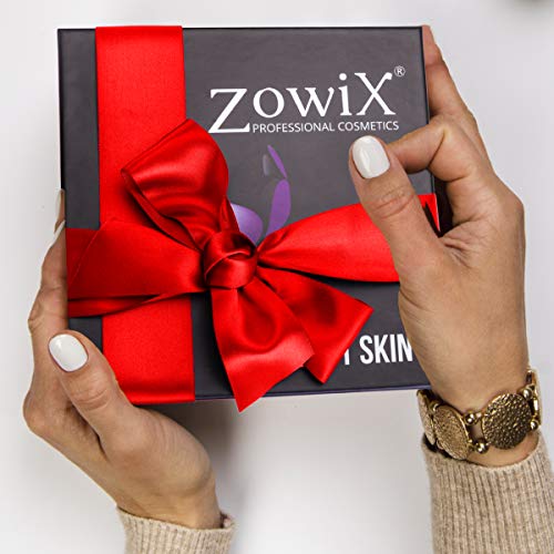 Zowix. Pack regalo mujer de Cosmetica Natural. Lote cremas antiarrugas, lifting y serum facial. Kit de belleza natural. Set antienvejecimiento. Un cofre antiedad.