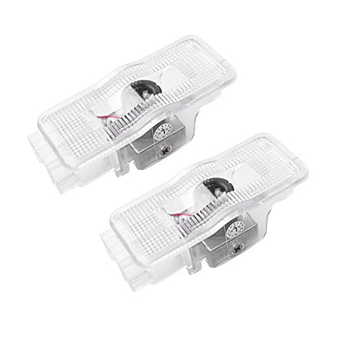 ZTMYZFSL 2 Unids Coche Logo Proyección Proyector LED Puerta fantasma Shadow Light Bienvenido Lámpara de Luz