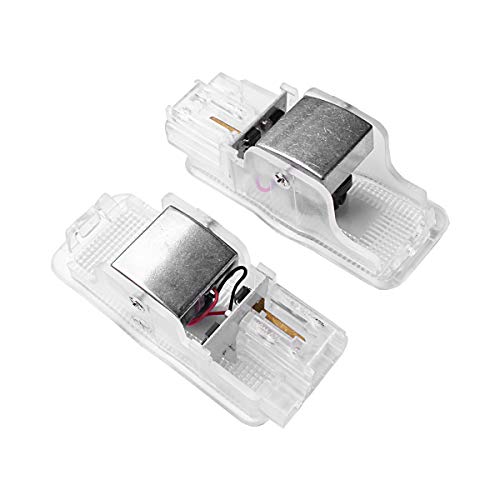 ZTMYZFSL 2 Unids Coche Logo Proyección Proyector LED Puerta fantasma Shadow Light Bienvenido Lámpara de Luz