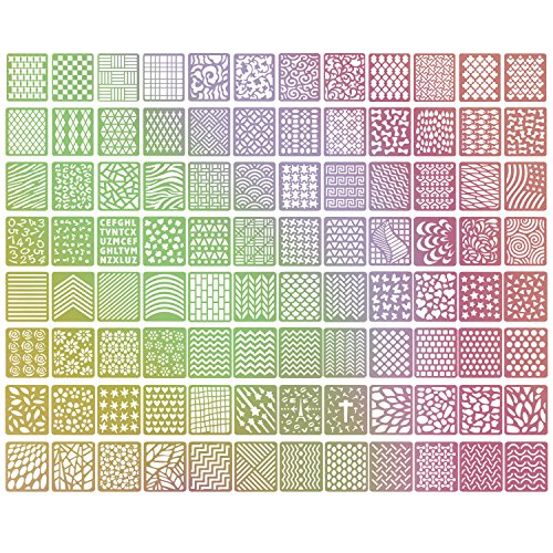 ZWOOS 288 Piezas Diseños de Vinilos de Uñas Set de Hojas de Pegatinas de Plantillas de Uñas para Diseño de Arte de Uñas, 24 Hojas