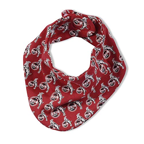 1. FC Köln Caja de Regalo para bebé (Body, Patucos, pañuelo) – Plus Gratis Pegatinas Forever Colonia, Rojo/Blanco, 74/80