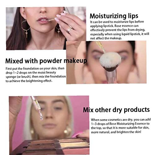 1 Pieza De Oro Rosa Elixir De Maquillaje De La Piel Aceite De Belleza Aceite Esencial Antes De Aceite Cara Base De Maquillaje Primer De Labios Hidratante Cartilla De La Mujer Cuidado De La Piel