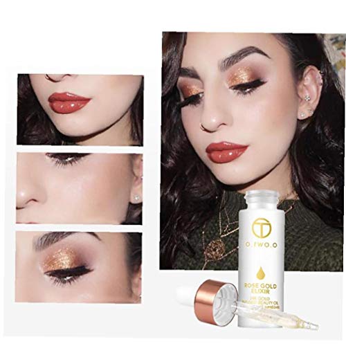 1 Pieza De Oro Rosa Elixir De Maquillaje De La Piel Aceite De Belleza Aceite Esencial Antes De Aceite Cara Base De Maquillaje Primer De Labios Hidratante Cartilla De La Mujer Cuidado De La Piel