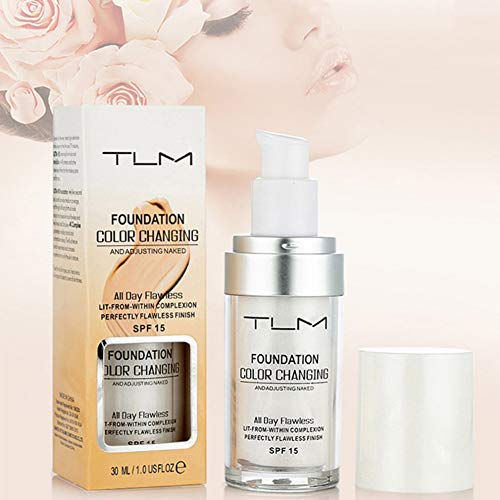 1 UNID Cambio de Color Base Hidratante Líquido Base Skin Luminizer Base de Maquillaje Líquida Foundation Base de Maquillaje Lasting Finish Foundation