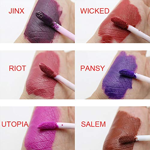 1 UNID Lápiz Labial Mate Barra de Labios Color Sensational Vivid Matte brillo de labios mate Sexy líquido Lipstick impermeable larga duración hidratante labios(BEET IT)