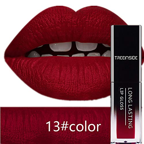 1 UNID Mate Lápiz Labial Líquido Lápiz Labial Líquido Mate de Larga Duración Kit de Pintalabios Impermeable Resistente al Agua Lápiz Labial de Maquillaje Maquillaje de belleza Brillo (13)