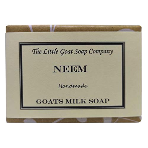 1 x NEEM Leche de cabra jabón 100 g. Eczema, Psoriasis, Dermatitis.