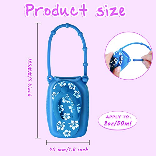 10 Estuches Desinfectantes de Mano Silicona Dibujos Animados Funda Protectora de Botella Colorida 50 ml Caja Contenedor Viaje Portátil para Desinfectante 50 ml Soporte de Botella de Jabón Líquido