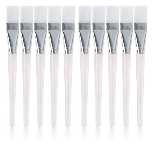 10 piezas Cepillos de Mascarilla, Brochas Facial para la Cara Aplicador para la cara de Mascarilla para Aplicar Faciales Máscara de Barro Cosmética de Ojos Suero o Bricolaje