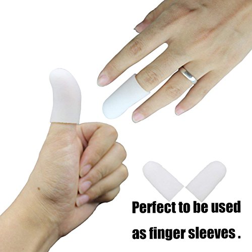 10 piezas de almohadillas de gel para proteger los dedos del pie y proporciona alivio de la pérdida o el crecimiento de las uñas de los pies, evita callos y ampollas, silicona para hombres y mujeres