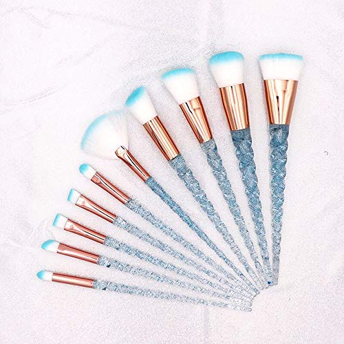 10 pinceles de maquillaje,pinceles profesionales para sombras de ojos y cejas en la cara,hechos a mano por maquilladores,se pueden usar durante mucho tiempo