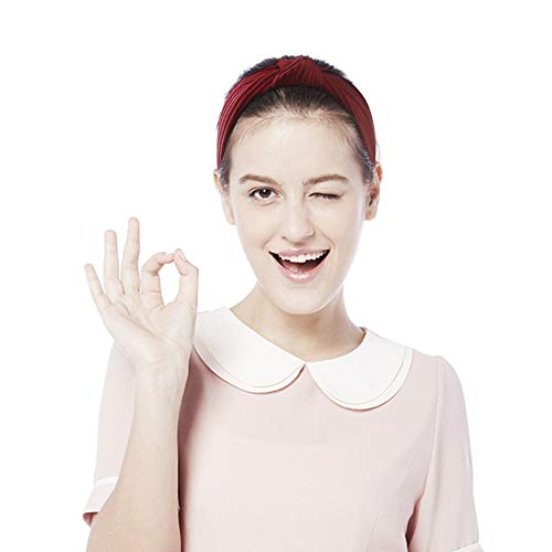 10 Unidades Cintas Para La Cabeza Para Mujer Cintas Para La Cabeza De Punto Cintas Para La Cabeza Anudadas Nudo Cruzado Bandas Elásticas Cintas Para Maquillaje Banda Para El Cabello Juego De Aro