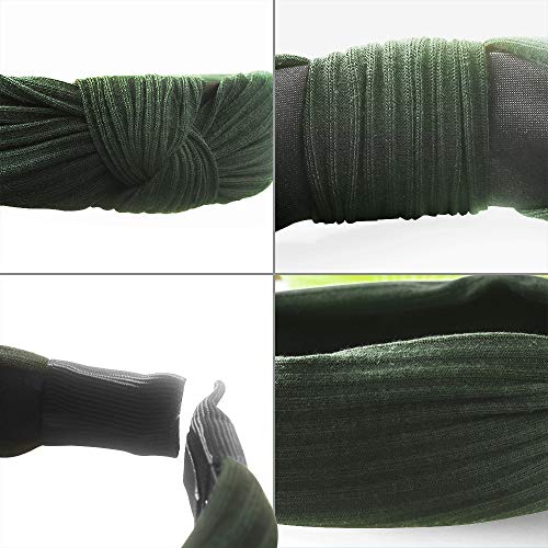 10 Unidades Cintas Para La Cabeza Para Mujer Cintas Para La Cabeza De Punto Cintas Para La Cabeza Anudadas Nudo Cruzado Bandas Elásticas Cintas Para Maquillaje Banda Para El Cabello Juego De Aro