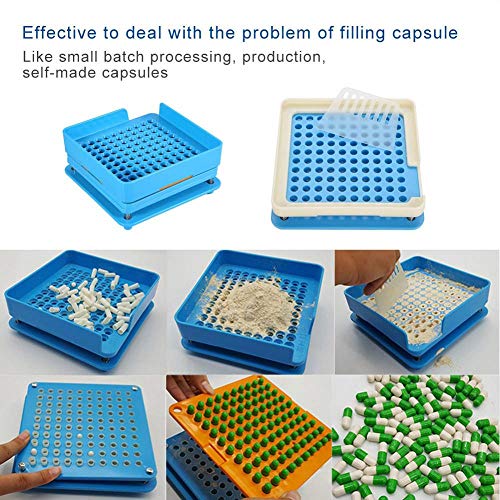 100 agujeros Cápsula con cápsula de spreizer Rellenador Filler manual Cápsula Filler para vitaminas polvo Cápsulas relleno Herramientas 00 #