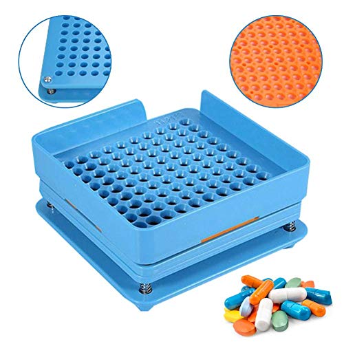 100 agujeros Cápsula con cápsula de spreizer Rellenador Filler manual Cápsula Filler para vitaminas polvo Cápsulas relleno Herramientas 00 #