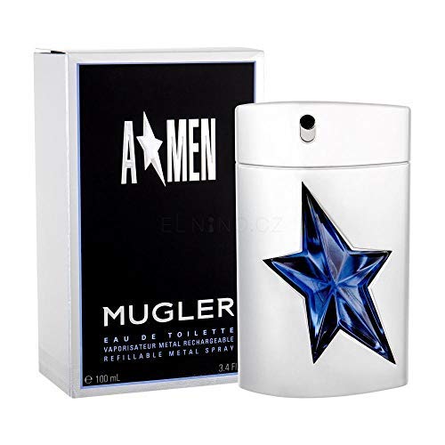 100% Authentic MUGLER A MEN Metal EDT 100ml Made in France + 2 Niche perfume samples free
