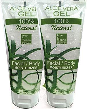 100% Natural Gel de Aloe Vera Puro de Canarias (Pack Ahorro 200 ml x 2) - Gel Acondicionador - Gel Cabello Gel Después del Sol/de Afeitarse