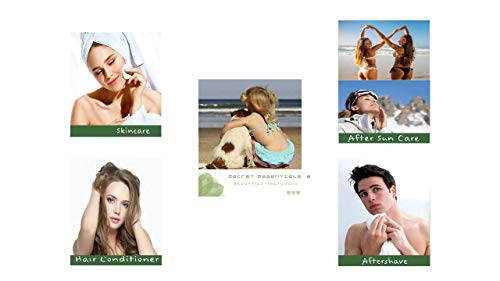 100% Organic and Vegan Aloe Vera Gel for Dry, sunburned, and irritated Skin and Hair - De Premium Quality - -by Secret Essentials