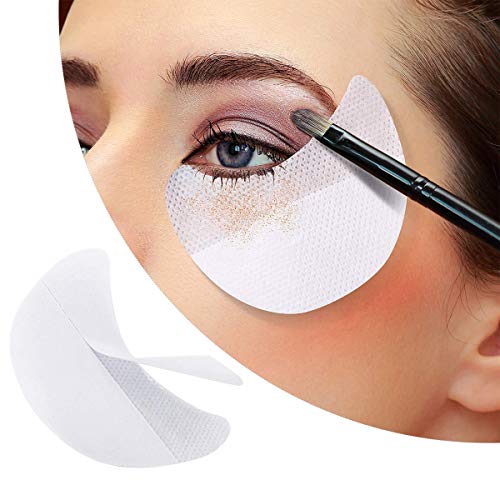 100 PCS Almohadillas desechables para sombra de ojos, Almohadillas protectoras para sombra de ojos Protector para la herramienta de aplicación de maquillaje de ojos y labios