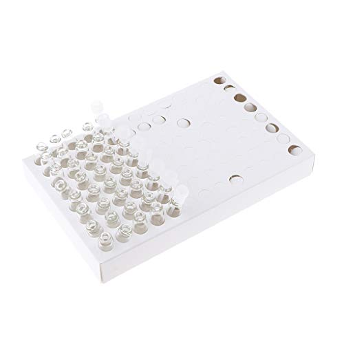 104 Paquetes De 1 Ml De Perfume De Vidrio Vacío/Mezclas De Aromaterapia/Aceites Esenciales Frascos De Muestra Botellas para Viajes - Gorra Blanca Cuerpo Claro