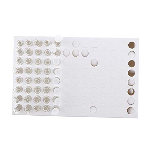 104 Paquetes De 1 Ml De Perfume De Vidrio Vacío/Mezclas De Aromaterapia/Aceites Esenciales Frascos De Muestra Botellas para Viajes - Gorra Blanca Cuerpo Claro