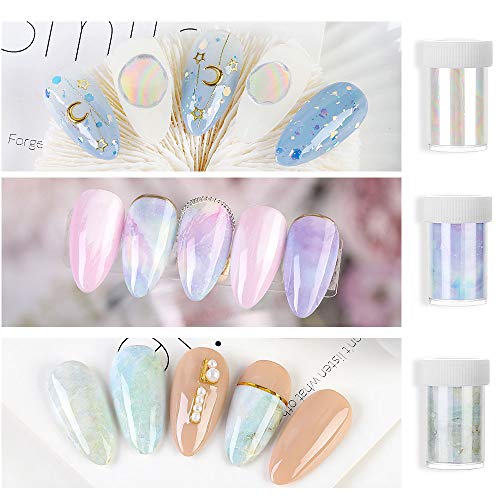 12 Cajas Nail Art Foil Gold Silver Foil &6 colores Holográfico Nail Stickers Tips Wraps Foil Transfer Sticker Glitters Kit para Uñas Art Herramiento DIY Decoración