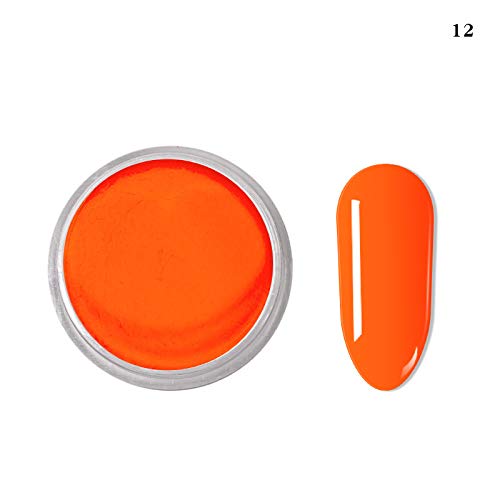 12 Cajas Pigmento Polvo para uñas? Fluorescencia Pigmento Ultrafino Brillo en polvo Pigmentos para uñas Polvo Brillo para uñas Gradiente Decoración iridiscente para uñas