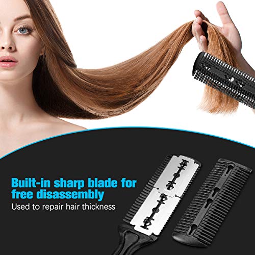 12 Pcs Tijeras peluqueria profesional,tijeras de peluquería,tijeras de Peluqueria Conjunto,Tijeras de Peluqueria con capa de barbero y peine de maquinilla de afeitar,set corte de pelo profesional