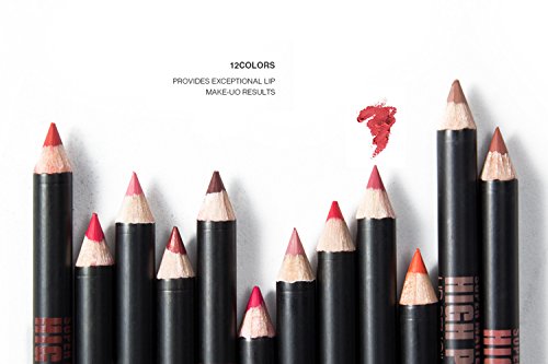 12 x Delineador Lapiz de Ojos y Labios Matte de larga duración. Resistente. Raya del ojo. Lip Liner