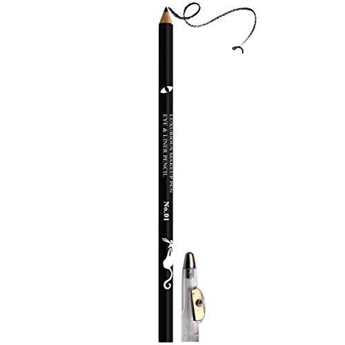 12 x negro delineador de ojos Lápices de largo impermeable al por mayor trabajo Lot UK