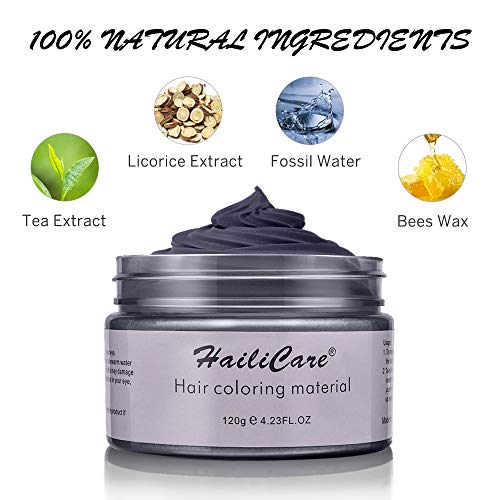 120g Cera para el cabello, Crema Para Colorante Pelo Temporal Duradera, Lavable Tinte Temporal Capilares, Color del Cabello Crema Para Colorante Pelo para Fiesta, Cosplay, Carnaval, Navidad - Dorado
