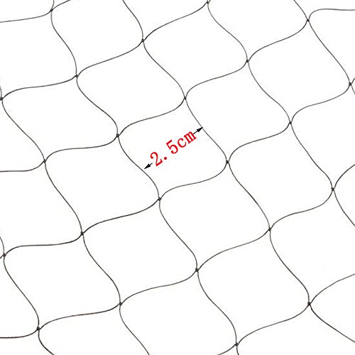 12x4m Malla Antipájaros Red Antipájaros Negro Red de protección Contra Pájaros Malla Protección para Frutas Cultivos Plantas árboles Viñedos Contra Aves
