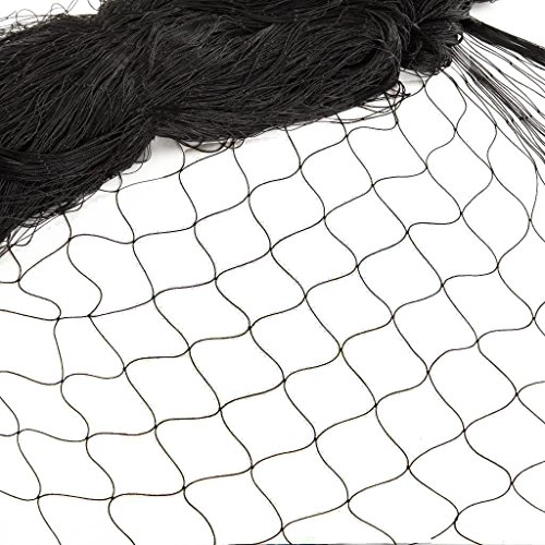 12x4m Malla Antipájaros Red Antipájaros Negro Red de protección Contra Pájaros Malla Protección para Frutas Cultivos Plantas árboles Viñedos Contra Aves